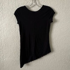 Women’s D.Signed Asymmetrical Black Graphic Top Size Medium