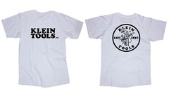 Klein Tools logo white t-shirt Electric