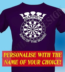 Darts Player Personalised T-Shirt Men Women King Queen Darts Many Sizes Colours
