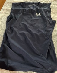 Under Armour Men’s Regular Size XL Black HeatGear Compression Sleeveless Shirt