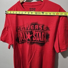Converse All Star Med Graphic T-Shirt Red Logo Tee Short Sleeve Classic Men’s M