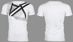 ARMANI EXCHANGE White RIGHT SIDE UP Short Sleeve Slim Fit Designer T-shirt NEW