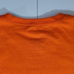 Nike Just Do It Again Men’s XL Orange Long Sleeve T-Shirt Ribbed Cuffs NWOT Flaw