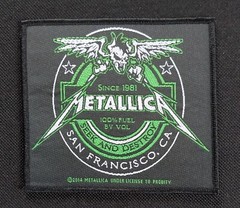 SEEK AND DESTROY BEER LABEL Licensed METALLICA Sew On Band Woven PATCH