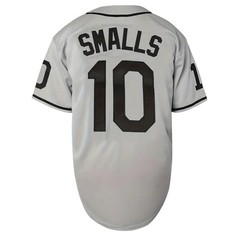Sandlot Baseball Jersey Smalls #10 Stitched Gray Men’s Size 3XL XXXL