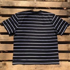NEW Dumbgood x The Sopranos Men Sz L Black Shirt Striped Embroidered Tony Mafia