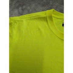 Carhartt Pocket T-Shirt Men’s Large Tall Hi Vis Yellow Loose Fit Workwear Tee