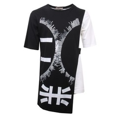 C3196 t-shirt uomo GIANNI LUPO bianco/nero t-shirt men