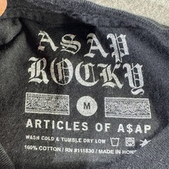 ASAP Rocky Shirt Mens Medium Articles Of ASAP Rap Tee Hip Hop Graphic Grunge