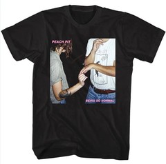 Peach Pit Band Being So Normal Black Cotton T Shirt Full Size S-5XL IA593