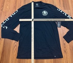Spartan Race Long Sleeve T Shirt Mens Medium Black Logo Graphic NWT