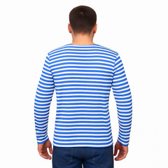 Authentic Ukrainian Military Telnyashka Triple Knit 500gsm Heavy Shirt Blue