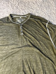 Buckle Black Shirt Adult Extra Large 1XL Green Short Sleeve Casual Mens A234****