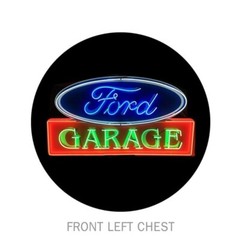 Joe Blow T’s Ford Neon Garage Men’s T-Shirt 2nd Gen Lightning 1965 1970 Mustang