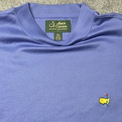 Amen Corner Masters T Shirt Mens L Blue Golf Pima Cotton Double Mercerized