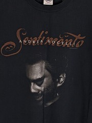Vintage Y2K Andrea Bocelli Sentimento Promo Tshirt Men L Band Face Graphic Music