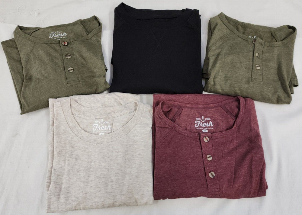 Fresh Clean Tees Long Sleeve sz Medium Unisex Lot of 5 #F121