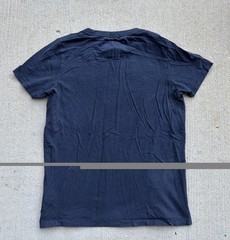 Abercrombie & Fitch M Muscle Fit Blue FITCH Logo Graphic Crew Neck T-Shirt