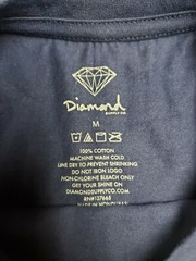 Men’s Diamond Supply Co “Strike” Print T-shirt Navy Blue Free Ship