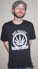 Pot Heads Union 420 Weed Smoker Funny Cannabis T-Shirt
