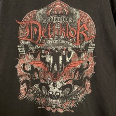 Dethklok Metalocalypse 2009 TV Promo Band World Tour Black T-Size Men’s Large