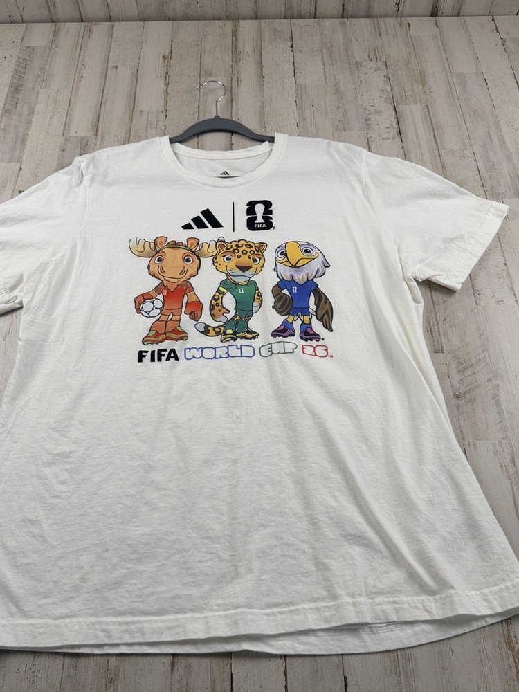 2026 World Cup – Soccer Mascots T-Shirt | FIFA World Cup Animal Characters Sz XL