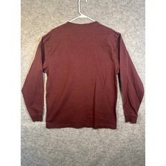 Carhartt Mens Loose Fit Long Sleeve Pocket T-Shirt Burgundy Maroon K126 Size M
