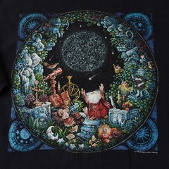 Vintage 90s The Astrologer Bill Bell Wizard Long Sleeve T Shirt Size Small 1998