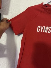 Gymshark Logo Athletic Workout Red T-shirt Adult Unisex Small Lifting