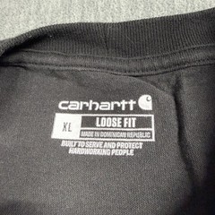 Carhartt Shirt Mens XL Black Loose Fit Workwear Pocket Short Sleeve Crewneck Tee