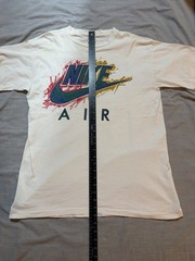 Vintage Nike Air Single Stitch XL Made In USA White Double Sided Multicolor