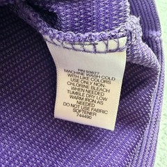 VTG Claiborne Men’s XXL Purple Ribbed Modal Blend Short Sleeve Crew Neck T-Shirt