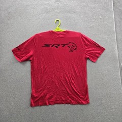 Hollister Men Shirt MEDIUM Red Graphic Hellcat SRT Boxy Fit Tee Logo NWT