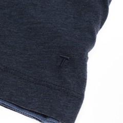 Left Coast Tee NWT Kipa Reversible Long Sleeve Henley T-Shirt Size M in Blue