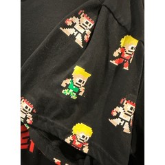 Capcom Street Fighter Mens 3XL Black T-Shirt 8-Bit Pixel Graphic Anime Ken Ryu
