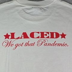 Laced “In Laced We Trust” T-Shirt Men’s Large White USA Made Boston Streetwear