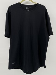 BYLT Premium Basics LUX Mens 2XL Black Stretch Crew Neck T-Shirt Tee Casual