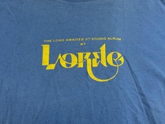 Lorde Shirt Adult Large Blue Solar Power Album Tracklist Graphic Band Tee Tour