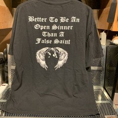Wicked Jester Graphic T Shirt Mens 2X Black Red Open Sinner VS False Saint Y2K