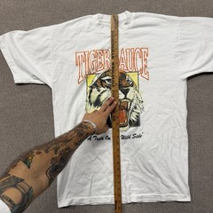 Vintage Tiger Sauce T Shirt Mens L Spicy Hot Tase On The Wild Side 90s