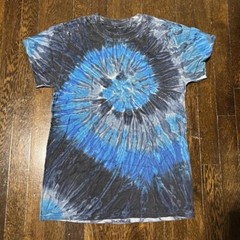 Tie-Dye Blue Cotton T-Shirt Size Small Unisex