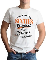 60’s Birthday T-Shirt Funny Gift For Him Made In 60s Gift T Shirt Mens Tee