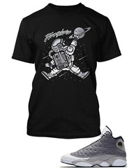 Pro Club Shaka RTP Graphic Sneaker Tee Shirt To Complement Jordan 13 Atmosphere