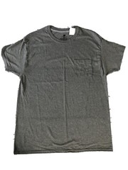 Hanes Comfortblend Pocket T-Shirt Gray Large