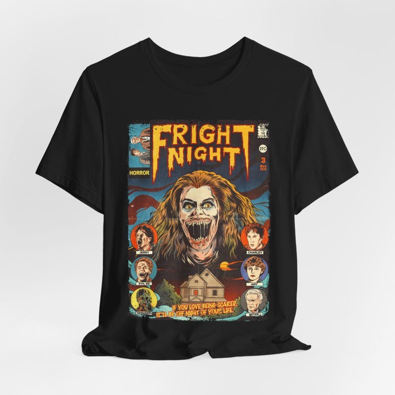Fright Night Movie T-Shirt: Vintage Horror Graphic Tee