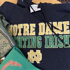 Lot of Men’s IRELAND Irish Note Dame St. Patty themed t-shirts, Hoodie Size L/XL