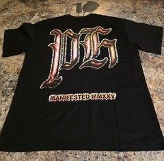 Phat Cat “Racing” size XL Embellished, Embroidered Drop Shoulder T-shirt Black.