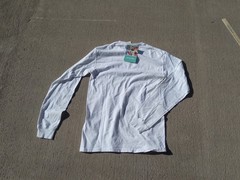 Comfort Wash Telluride Long Sleeve T Shirt Small NEW White