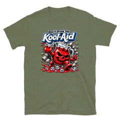 DONT DRINK THE KOOL-AID SHIRT, KOOLAID SHEEP POLITICAL T-SHIRT