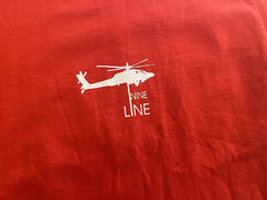 Nine Line T Shirt Adult Red Text Logo Police Support Has Misprint 2 Side 3XL